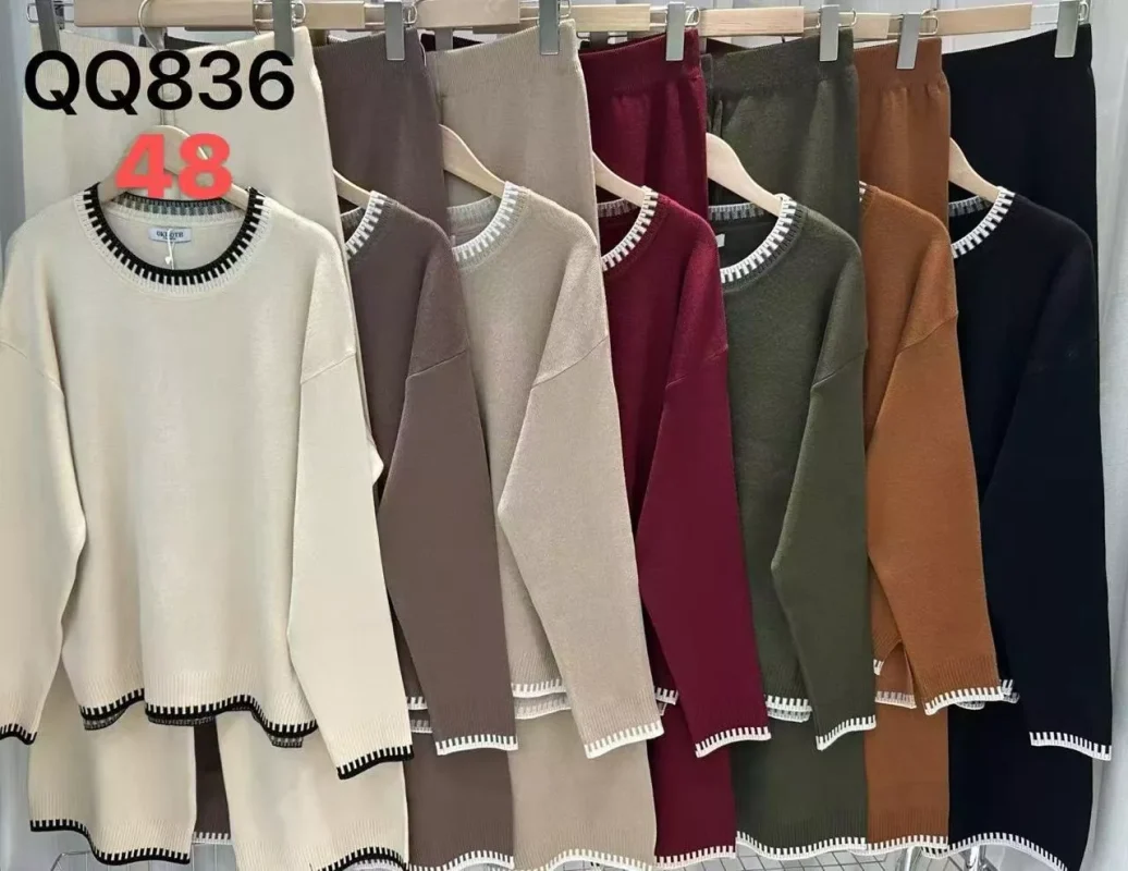 Conjunto de suéter y pantalones-QQ836