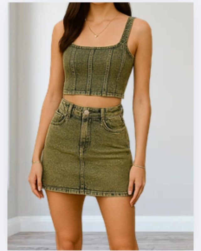 Conjunto de top y falda-41329