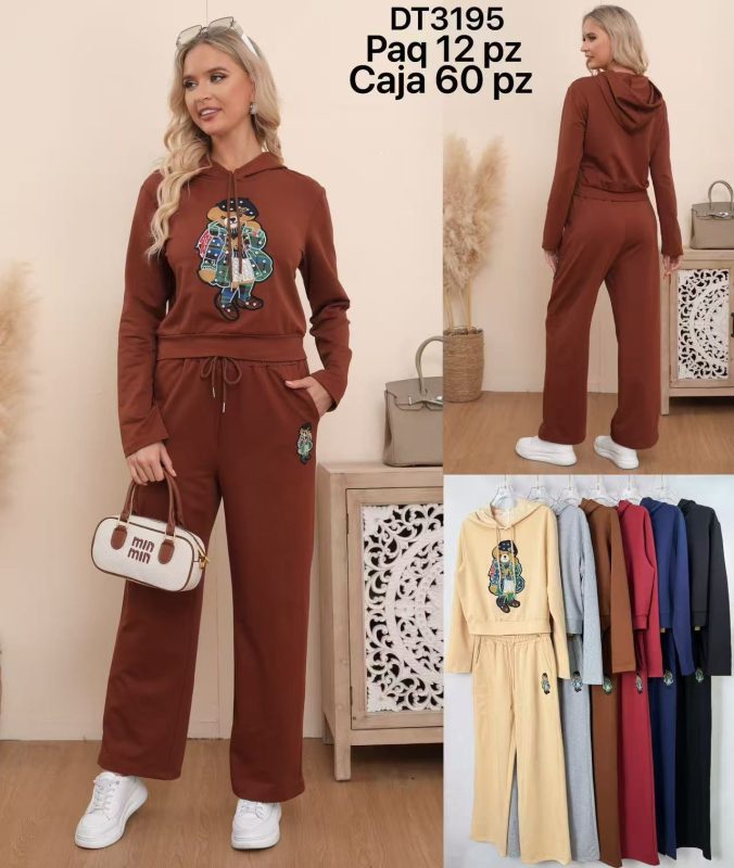 Conjunto deportivo con estampado-DT3195