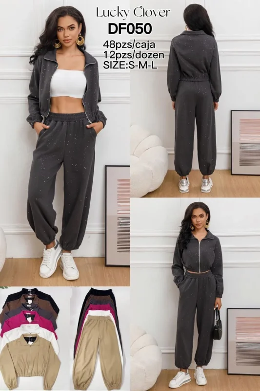 Conjunto deportivo de dos piezas Lucky Clover-DF050