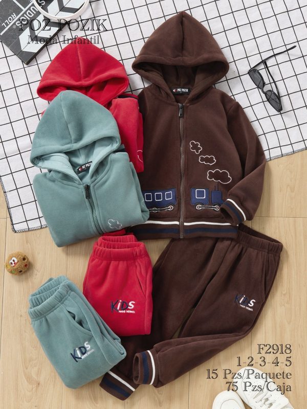 Conjunto Infantil con capucha-F2918
