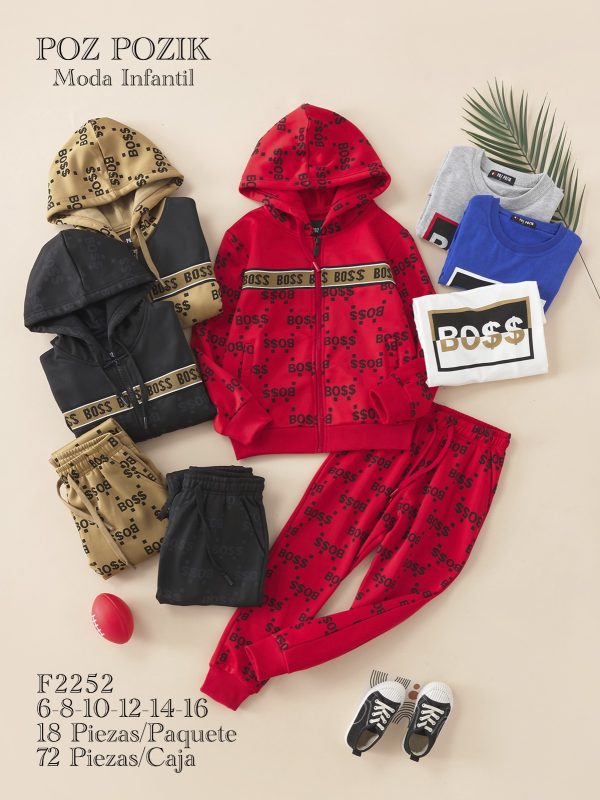 Conjunto Infantil Estilo Boss-F2252