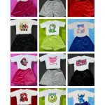 Conjunto de camiseta y short para niña-FLANELL1 - 1