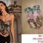 Corset floral strapless-BX2512 - 1