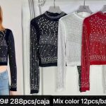 Crop top con perlas-YS299 - 7