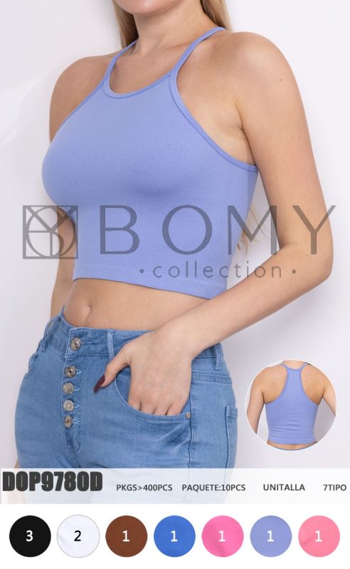 Crop Top con Tirantes-DOP9780D