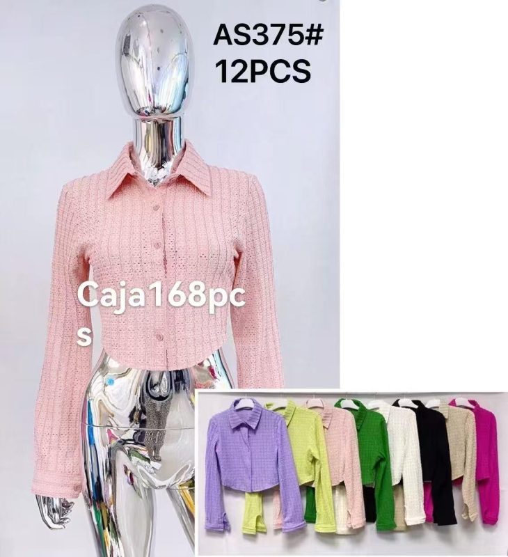 Crop top de punto con botones-AS375