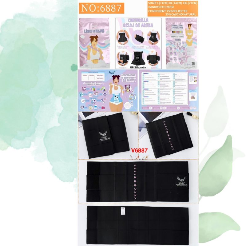 Faja cinturilla reloj de arena-6887