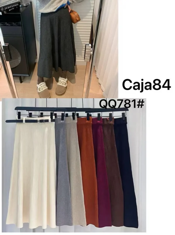 Falda acanalada-QQ781