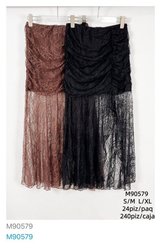 Falda de encaje-M90579