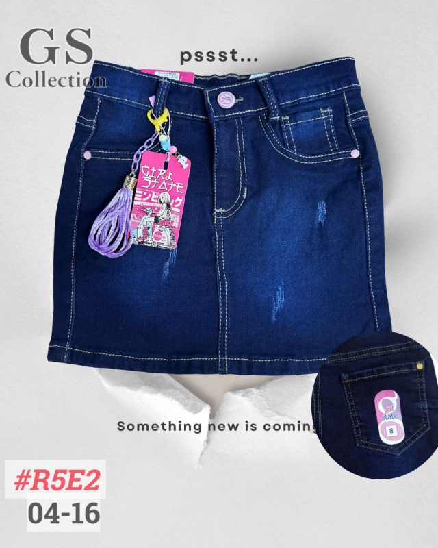 Falda vaquera para niña-R5E2