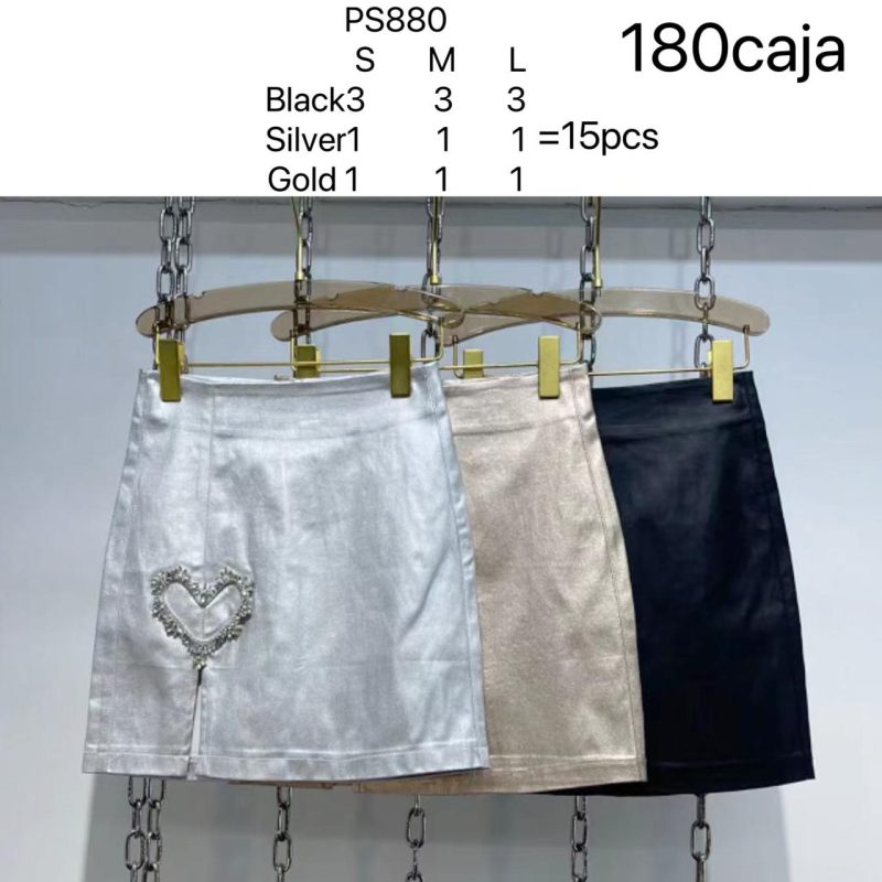 Faldas con detalle de corazón-PS880