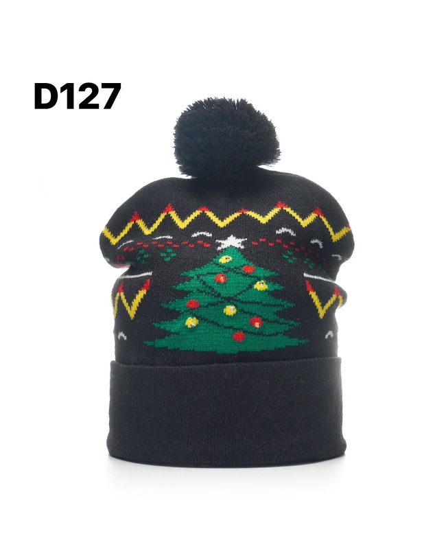 Gorro de Navidad con pompón-D127
