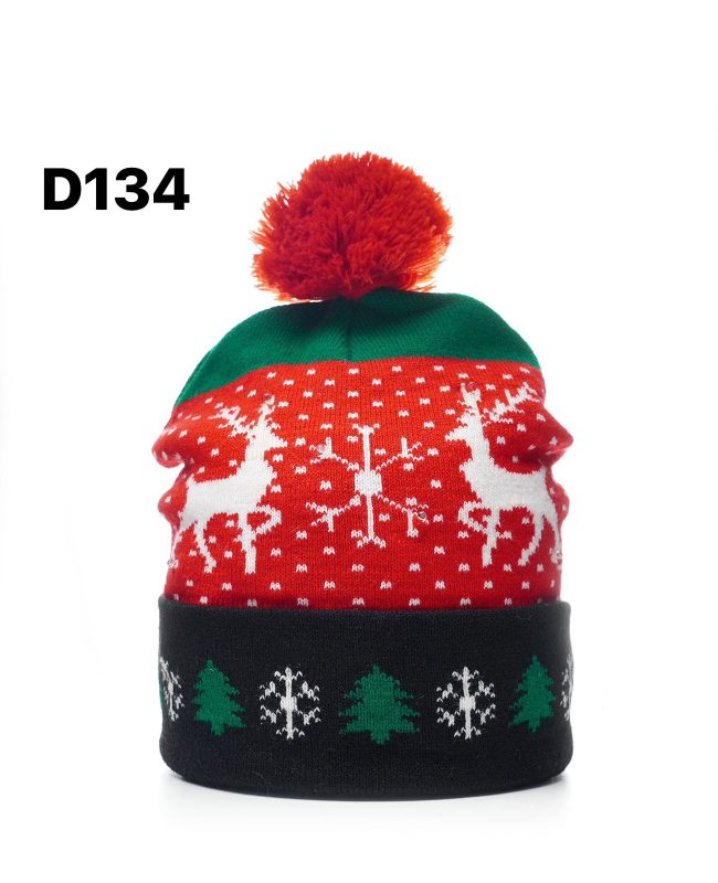 Gorro Navideño con diseño de Reno-D134