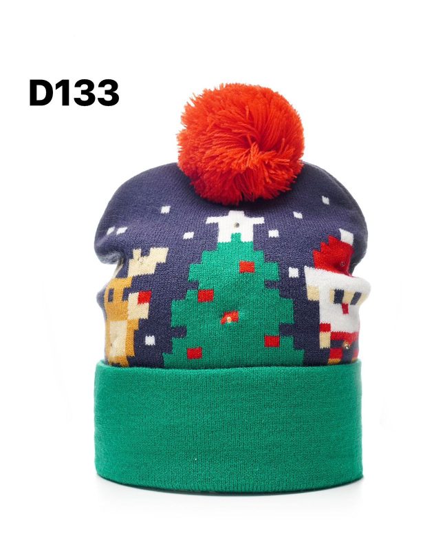 Gorro Navideño con Pompon-D133