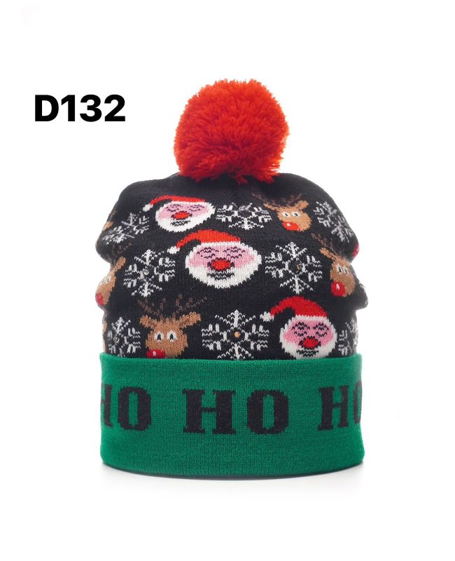 Gorro Navideño con Pompon-D132
