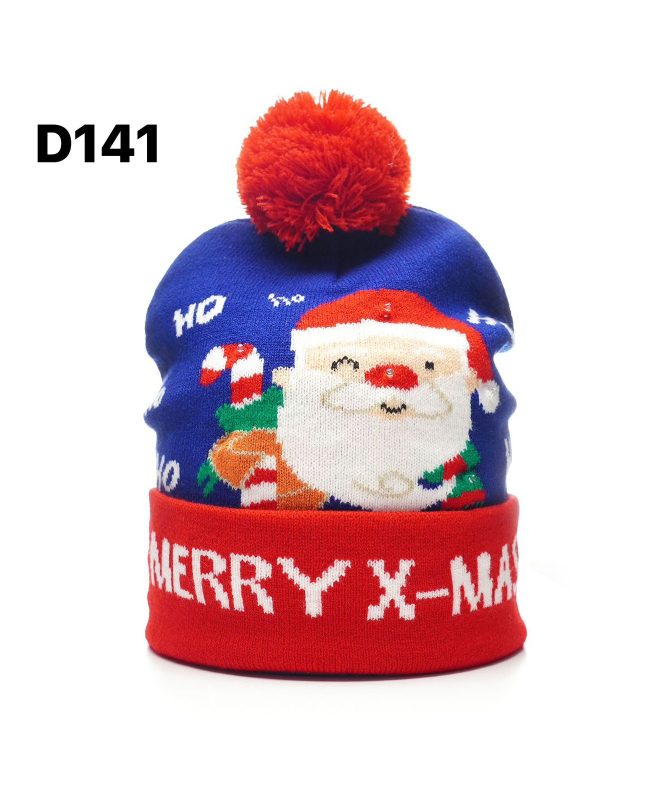 Gorro Navideño con pompón-D141