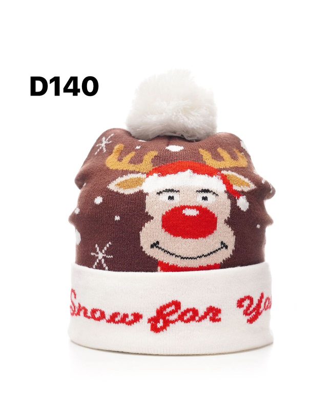 Gorro Navideño con Reno-D140