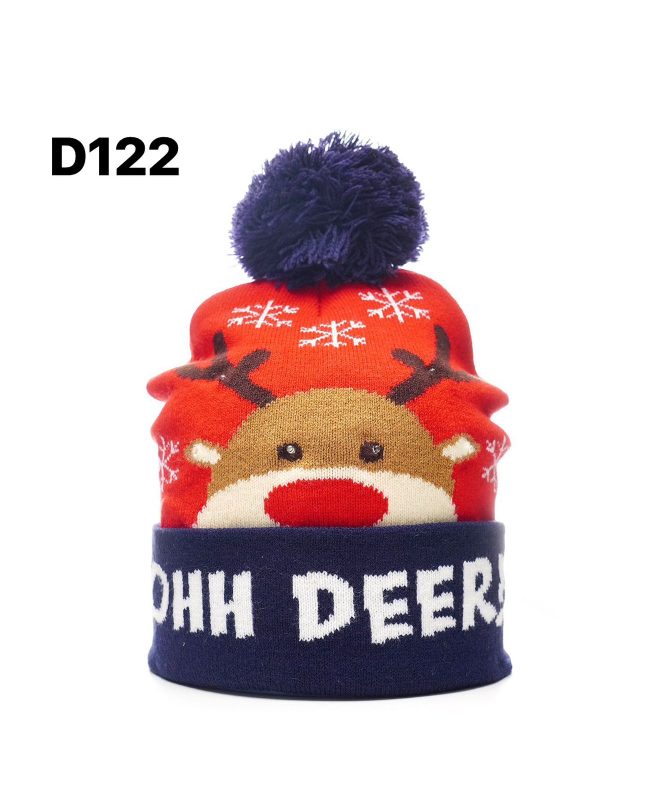 Gorro navideño de reno-D122