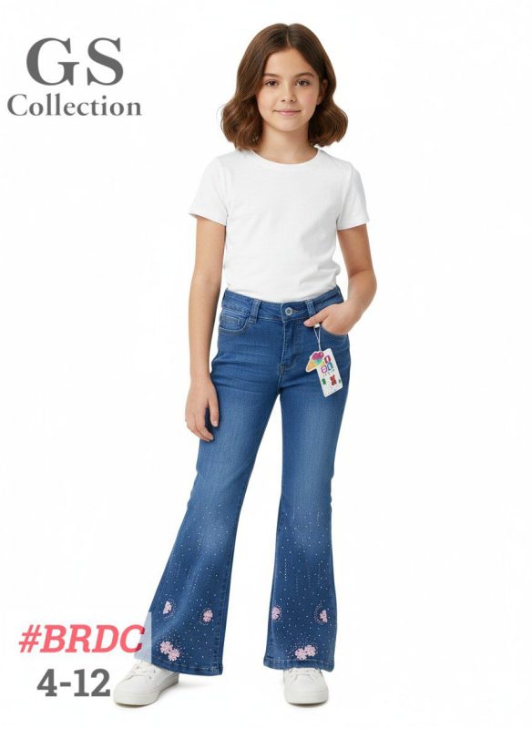 Jeans acampanado para niña-BRDC