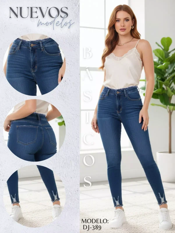 Jeans básicos de mujer-DJ-389