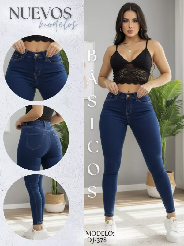 Jeans básicos para mujer-DJ-378
