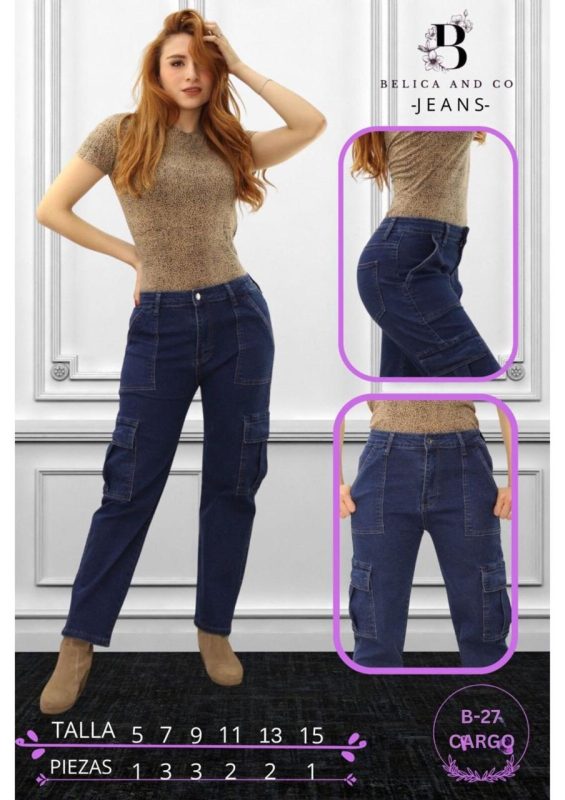 Jeans Cargo Mujer-B-27