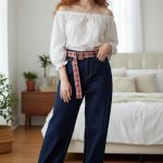 Jeans con cinturón-41410 - 2