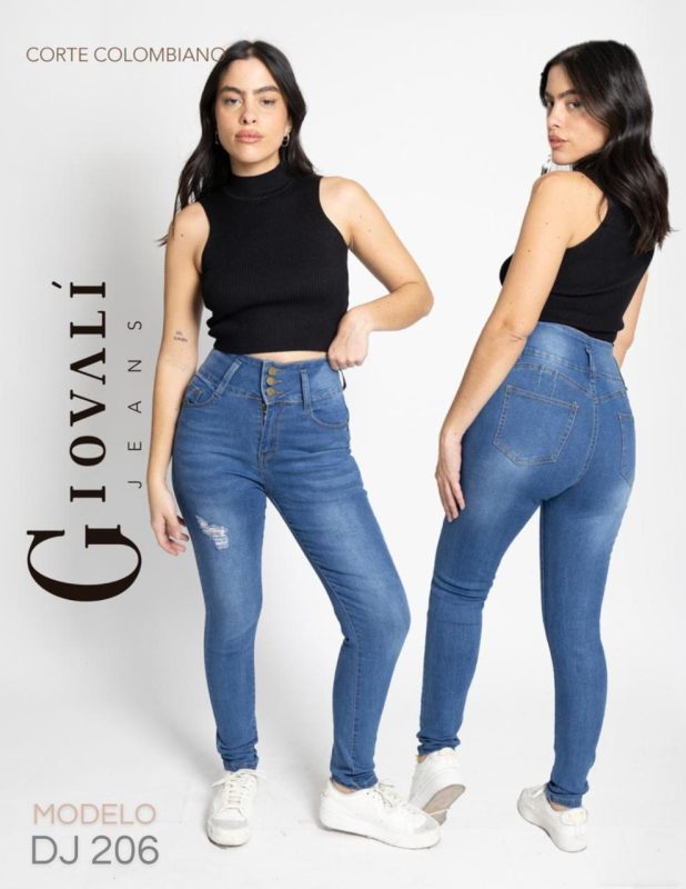 Jeans corte colombiano para mujer-DJ206