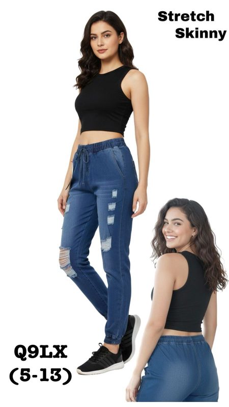 Jeans Jogger Stretch Skinny Mujer-Q9LX