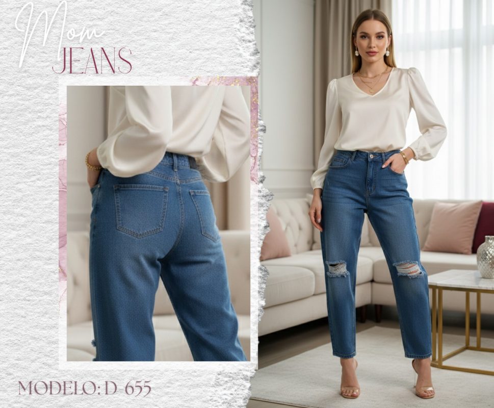 Jeans Mom Giovali-D-655