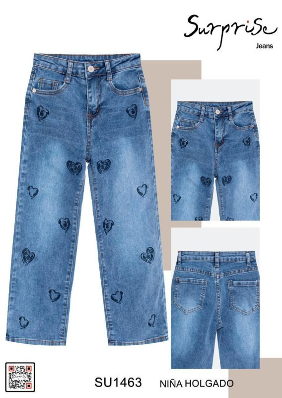 Jeans Niña Estampado Corazones-SU1463-6-SU1463p