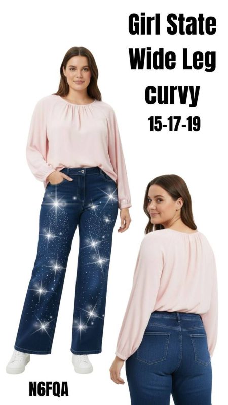 Jeans Wide Leg Curvy-N6FQA