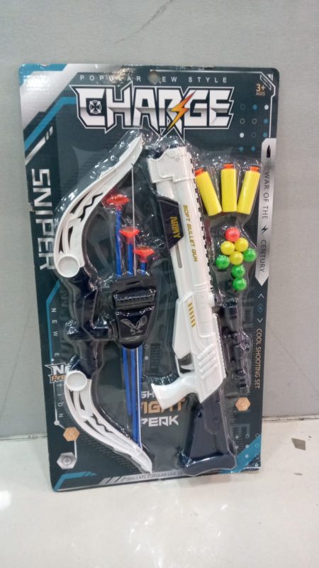 Set de tiro con arco y pistola de dardos-1398-21A