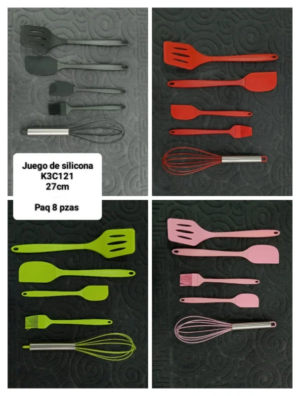 Juego de utensilios de silicona para cocina-K3C121