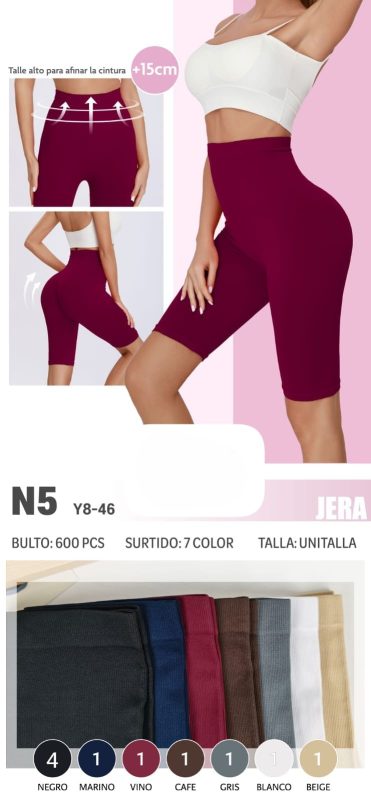 Leggins ciclistas cintura alta-N5