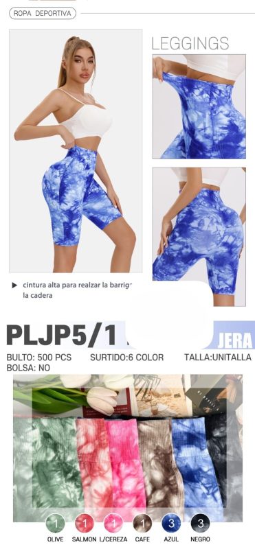 Licras deportivas tie dye para mujer-PLJP5/1