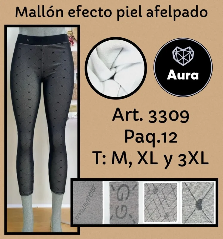 Mallón efecto piel afelpado-3309