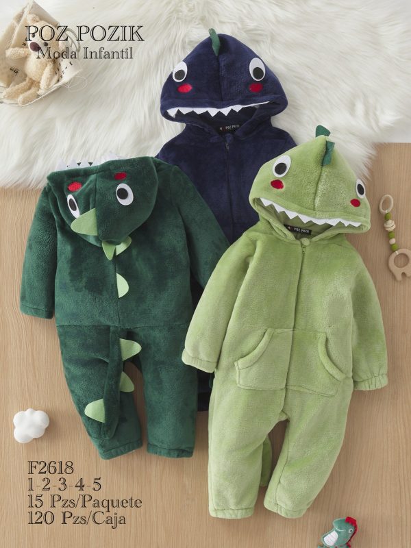 Mameluco disfraz de dinosaurio-F2618