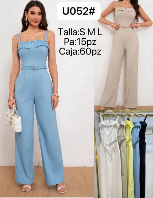 Mono de mujer con cinturón-U052