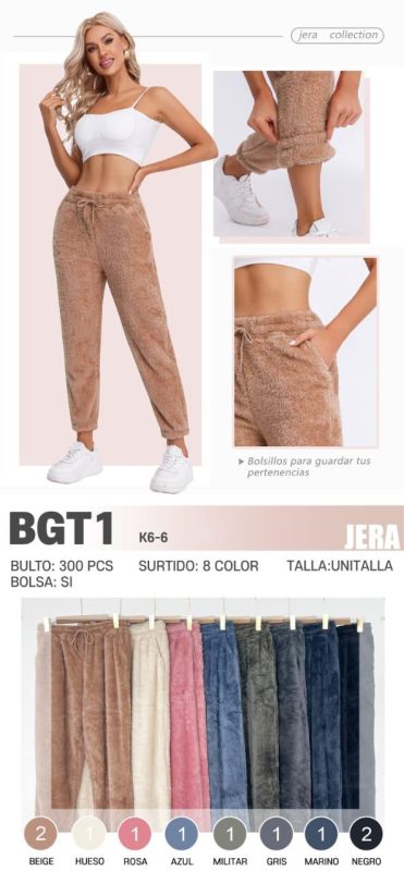 Pantalón Afelpado con Bolsillos-BGT1