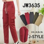 Pantalón cargo con cordón-JW3635 - 1