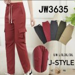 Pantalón cargo con cordón-JW3635 - 2