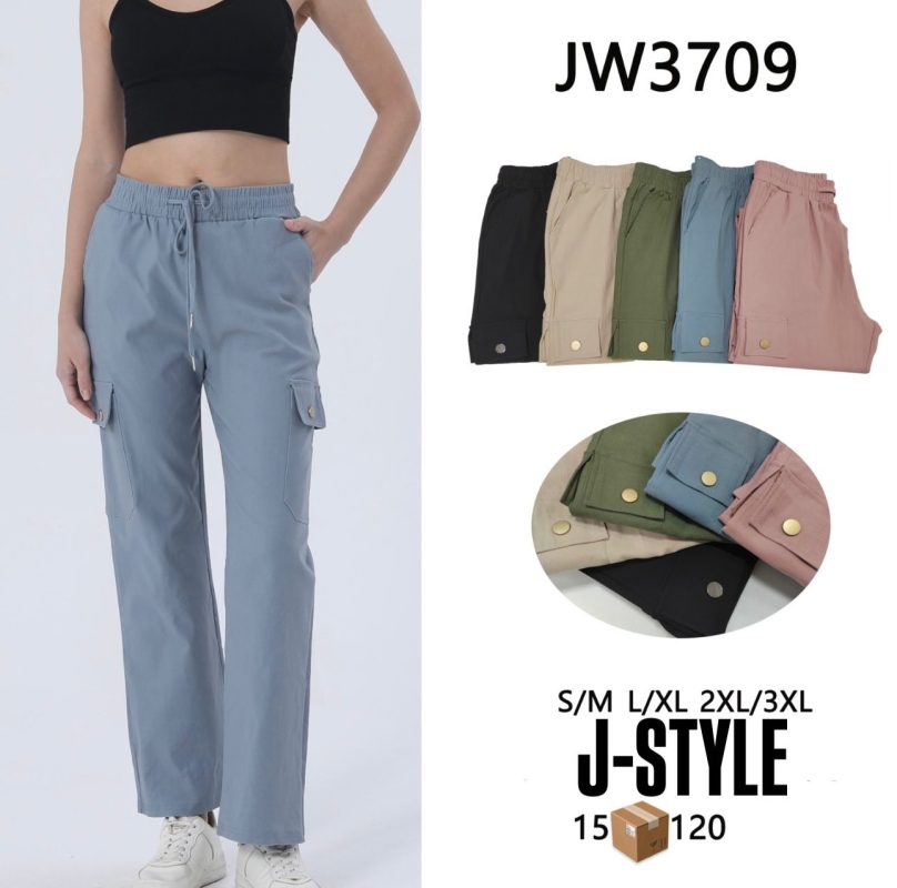 Pantalón cargo con cordón-JW3709