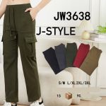 Pantalón cargo para mujer-JW3638 - 1