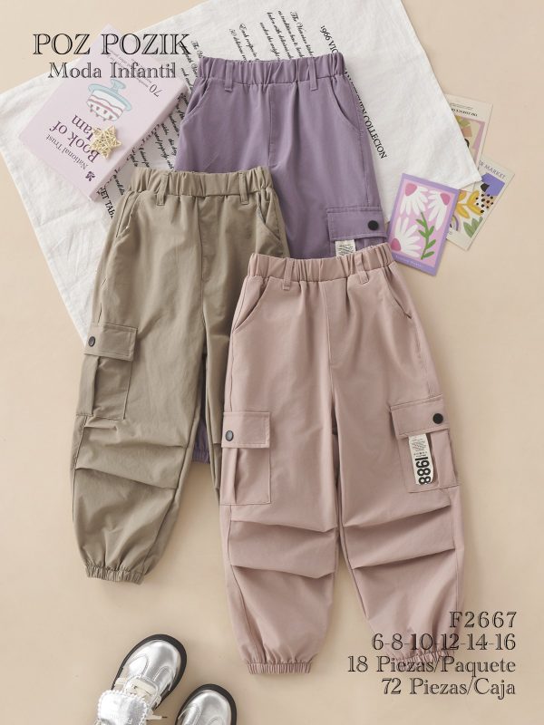 Pantalón cargo infantil-F2667
