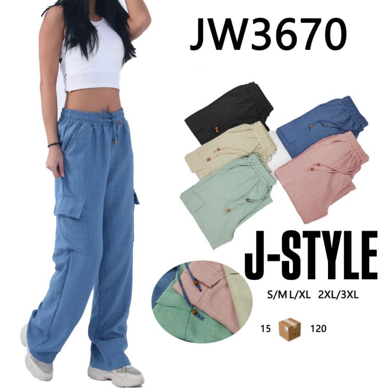 Pantalón Cargo para Mujer-JW3670
