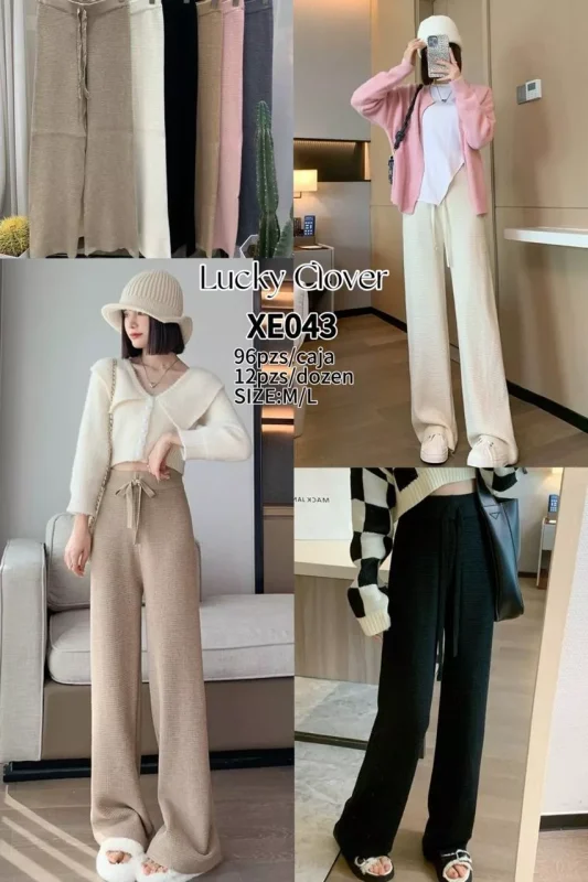 Pantalón de punto-XE043