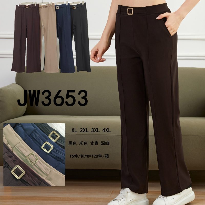 Pantalón de vestir con hebilla-Jw3653
