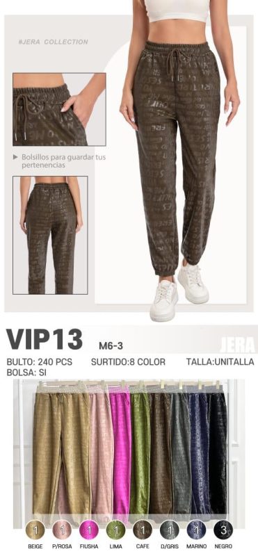 Pantalón deportivo con estampado-VIP13